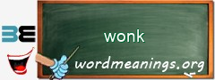 WordMeaning blackboard for wonk